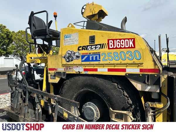 carb ein sticker