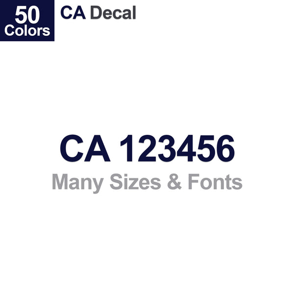 ca number decal, california highway patrol