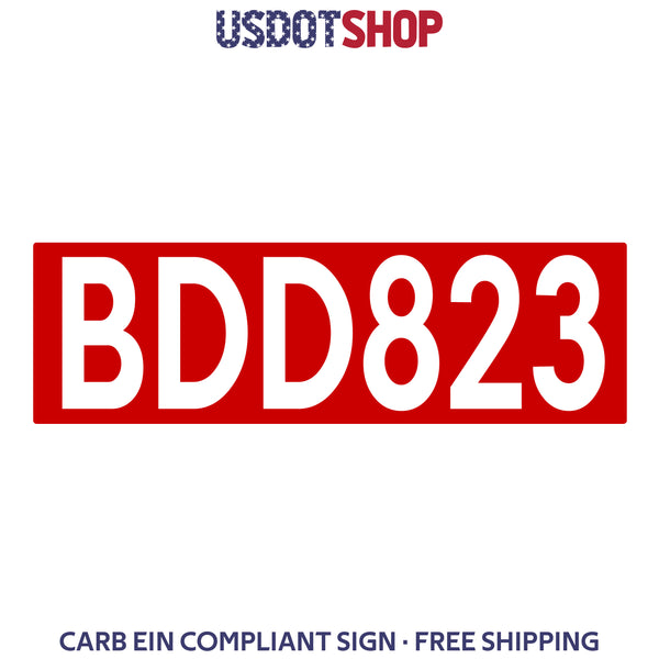 ein number carb decal