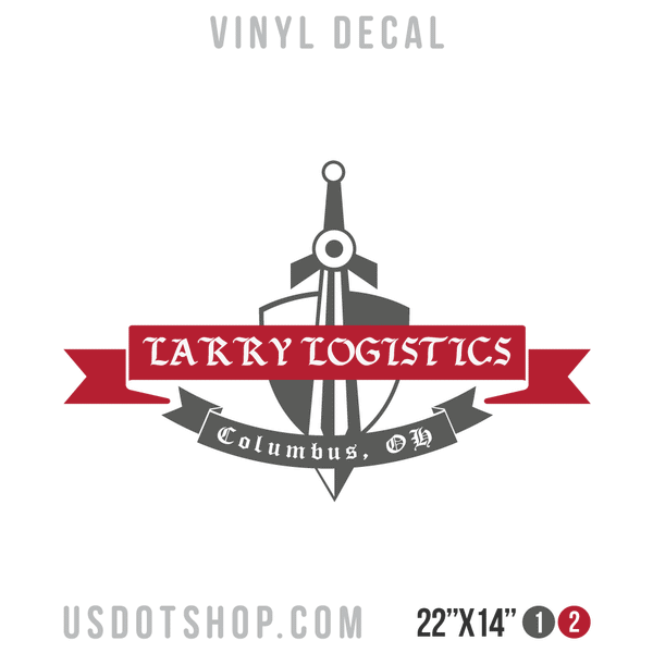 Truck Door Decal, Company Name, Location
