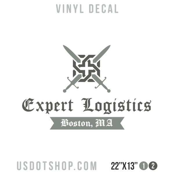 Truck Door Decal, Company Name, Location
