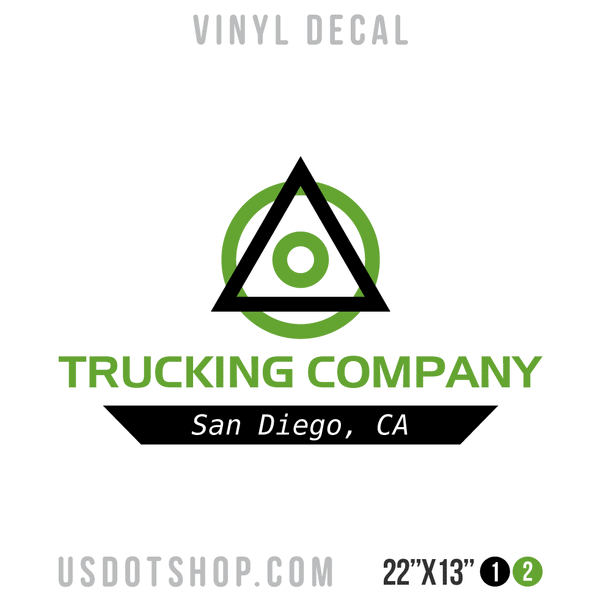 Truck Door Decal, Company Name, Location