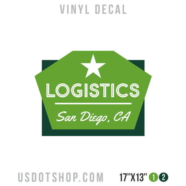 Truck Door Decal, Company Name, Location