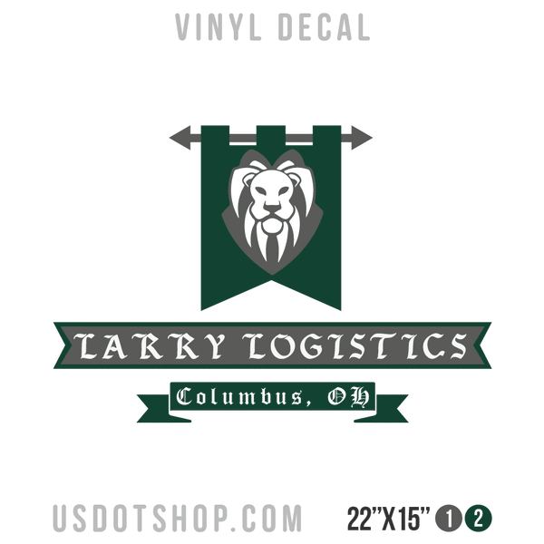 Truck Door Decal, Company Name, Location