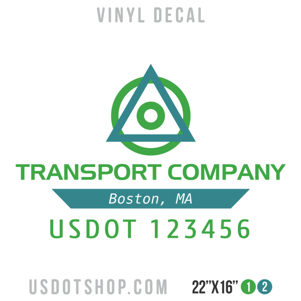 Truck Door Decal, Company Name, Location, USDOT