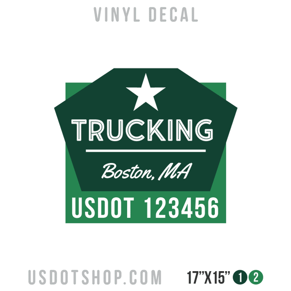 Truck Door Decal, Company Name, Location, USDOT
