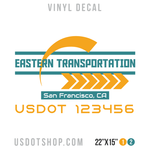 Truck Door Decal, Company Name, Location, USDOT