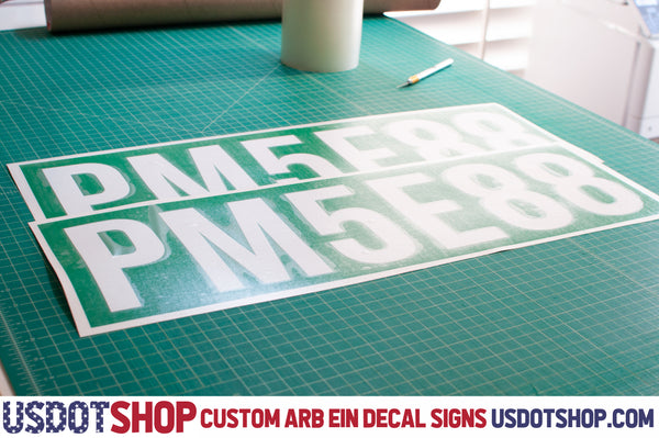 ein arb number decal sticker