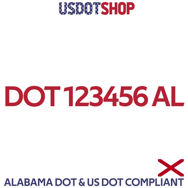 usdot decal alabama