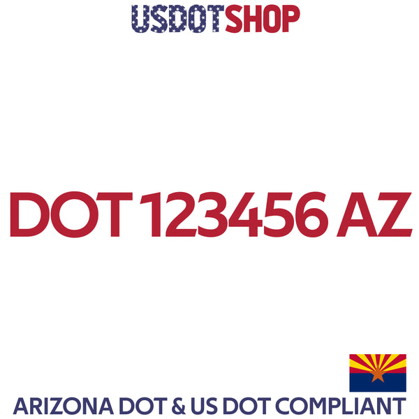 usdot decal arizona
