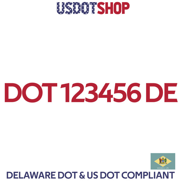 usdot decal Delaware