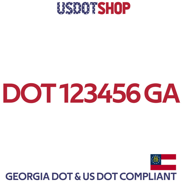 usdot decal Georgia
