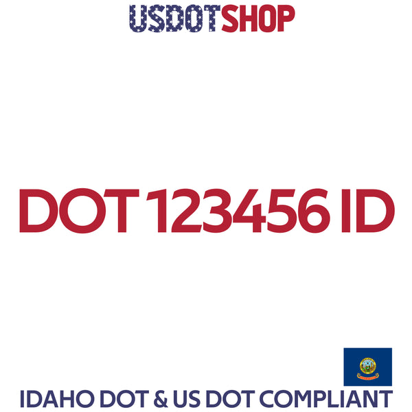 usdot decal Idaho