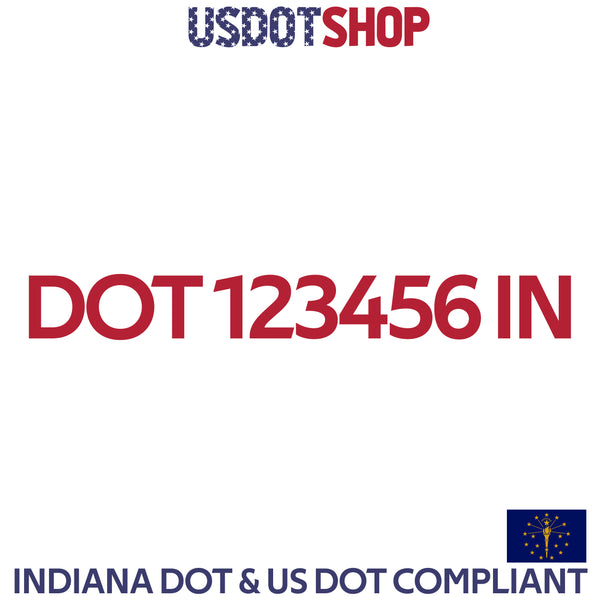 usdot decal Indiana
