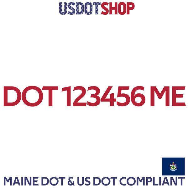 usdot decal maine