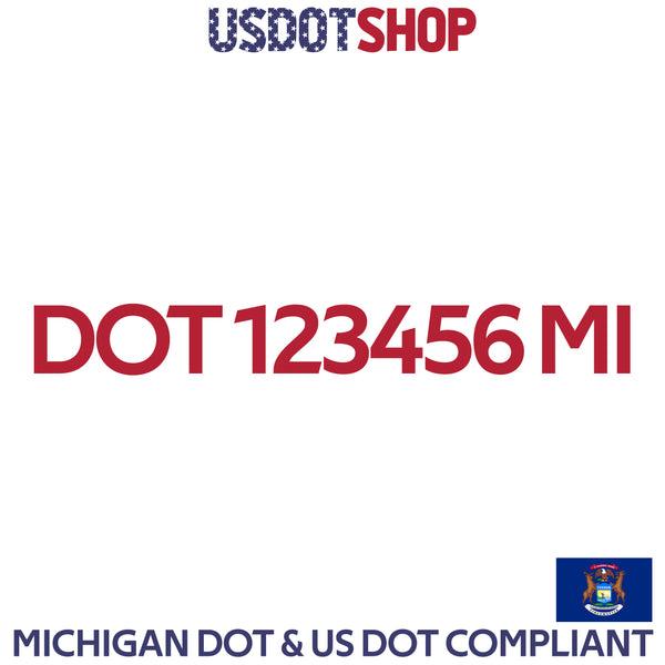 usdot decal Michigan