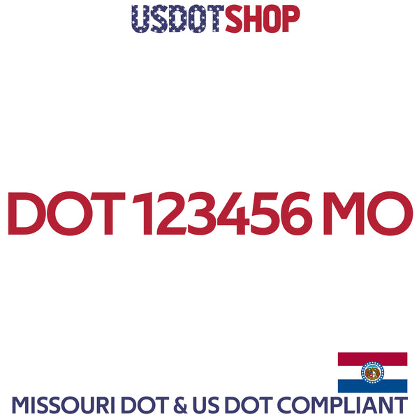 usdot decal Missouri