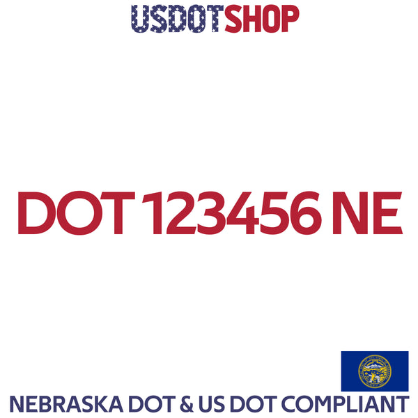 usdot decal Nebraska