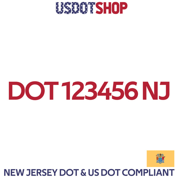 usdot decal New Jersey