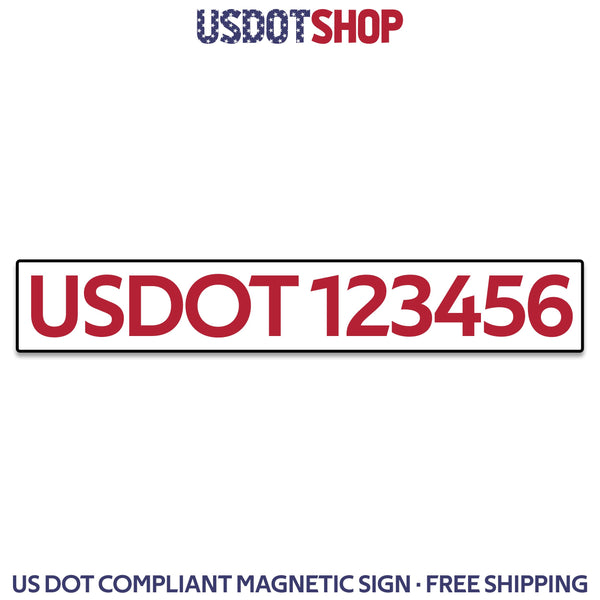 usdot magnetic sign