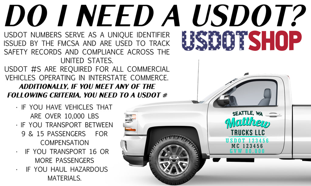 Do I Need A USDOT Number? USDOT Number Decal Sticker Regulations and Laws