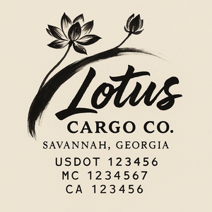 Custom Designed Trucking, Logistics, Truck Door Decal Lettering Sticker Sign Decal with USDOT, MC, GVW, CA, KYU (Set of 2)