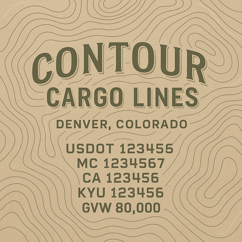 Custom Designed Trucking, Logistics, Truck Door Decal Lettering Sticker Sign Decal with USDOT, MC, GVW, CA, KYU (Set of 2)