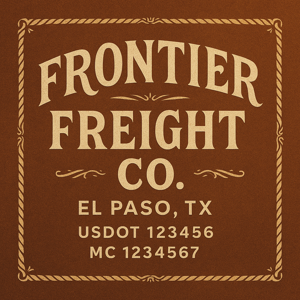 Custom Designed Trucking, Logistics, Truck Door Decal Lettering Sticker Sign Decal with USDOT, MC, GVW, CA, KYU (Set of 2)