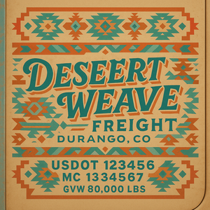 Custom Designed Trucking, Logistics, Truck Door Decal Lettering Sticker Sign Decal with USDOT, MC, GVW, CA, KYU (Set of 2)