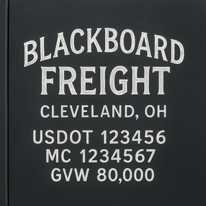 Custom Designed Trucking, Logistics, Truck Door Decal Lettering Sticker Sign Decal with USDOT, MC, GVW, CA, KYU (Set of 2)