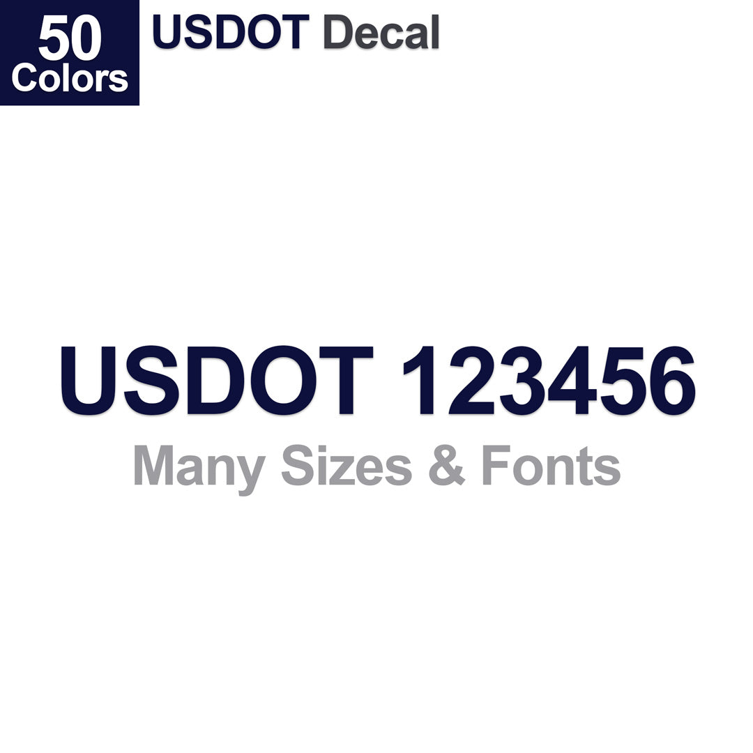 usdot number decal