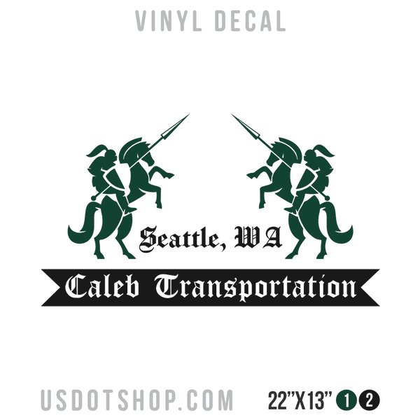 Truck Door Decal, Company Name, Location