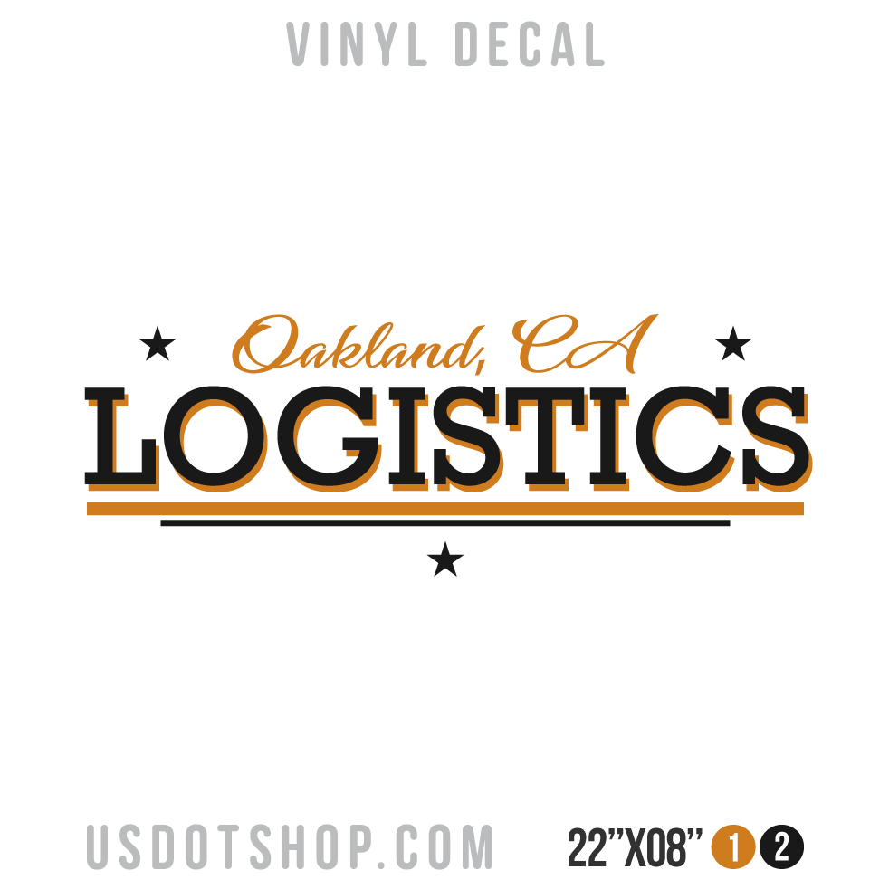 Truck Door Decal, Company Name, Location
