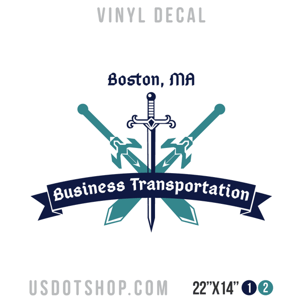 Truck Door Decal, Company Name, Location