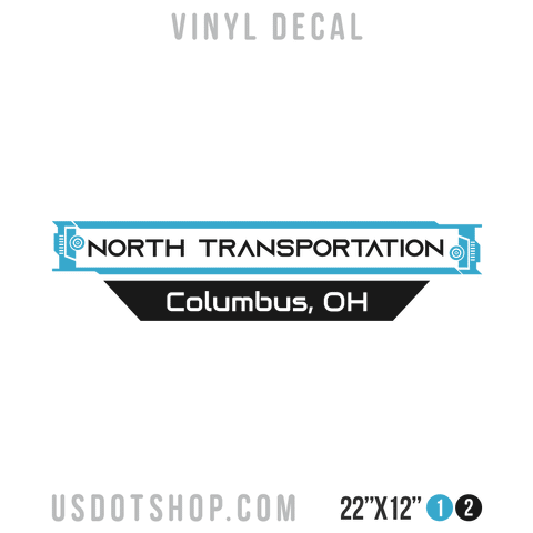 Truck Door Decal, Company Name, Location