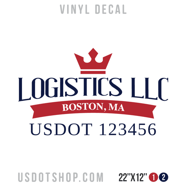 Truck Door Decal, Company Name, Location, USDOT