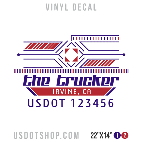 Truck Door Decal, Company Name, Location, USDOT