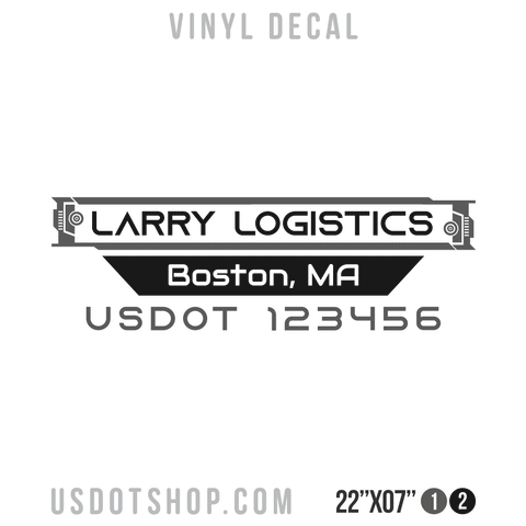 Truck Door Decal, Company Name, Location, USDOT