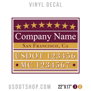 Truck Door Decal, Company Name, Location, USDOT, MC