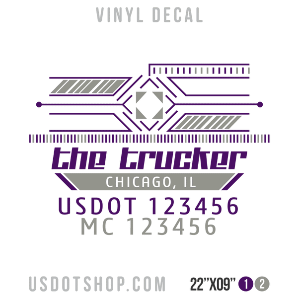 Truck Door Decal, Company Name, Location, USDOT, MC