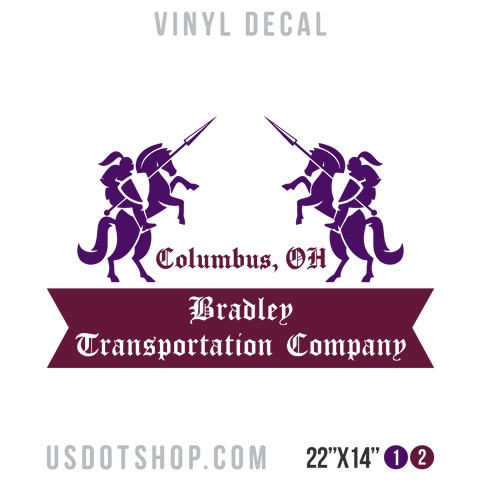 Truck Door Decal, Company Name, Location