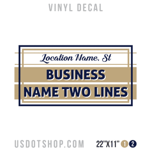 Truck Door Decal, Company Name, Location