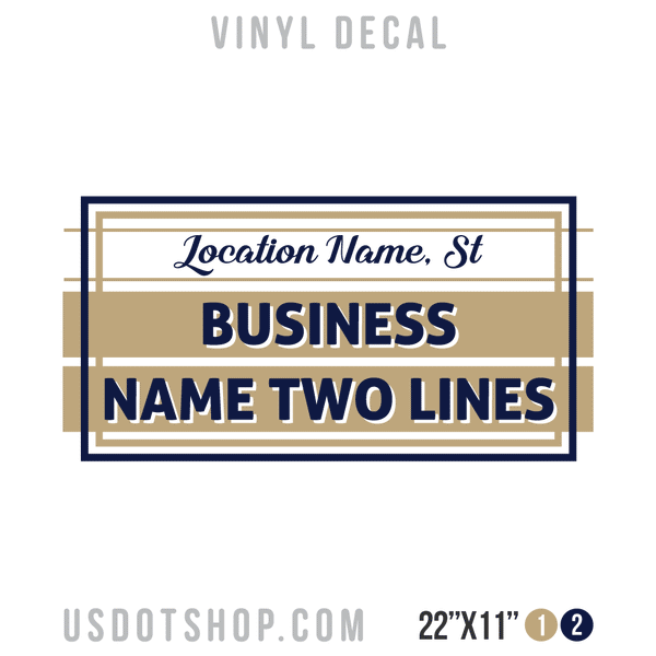 Truck Door Decal, Company Name, Location