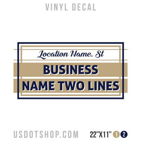 Truck Door Decal, Company Name, Location