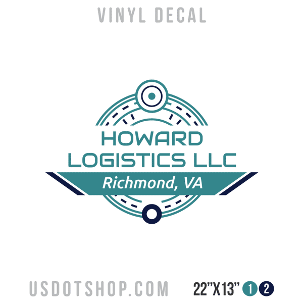 Truck Door Decal, Company Name, Location