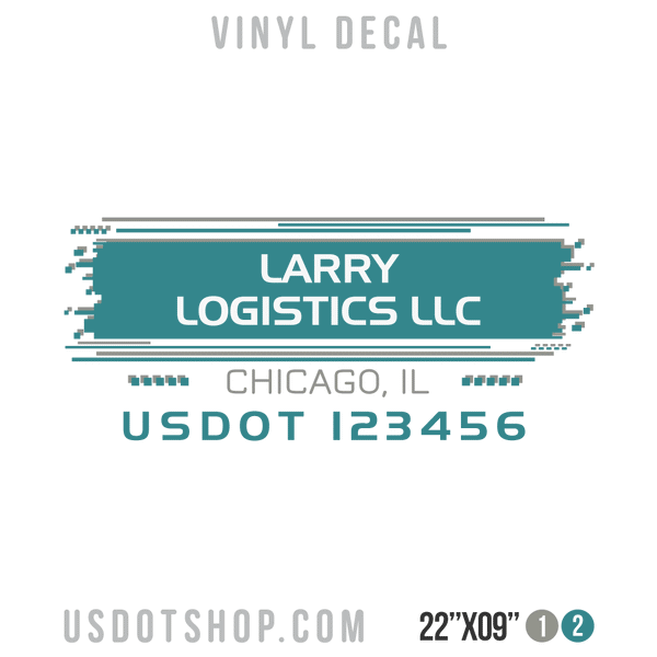 Truck Door Decal, Company Name, Location, USDOT