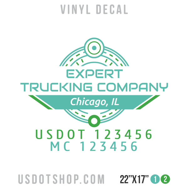 Truck Door Decal, Company Name, Location, USDOT, MC