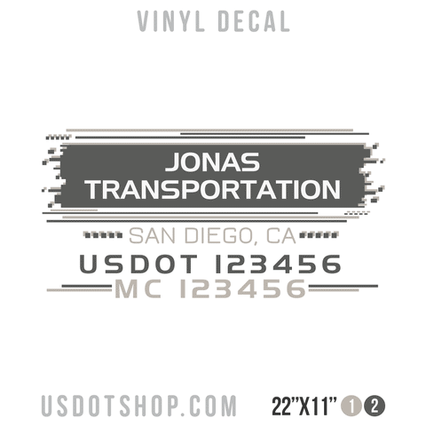 Truck Door Decal, Company Name, Location, USDOT, MC
