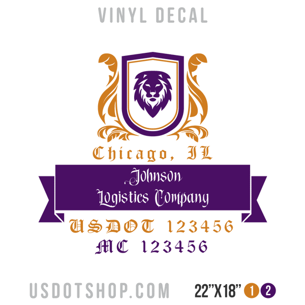 Truck Door Decal, Company Name, Location, USDOT, MC