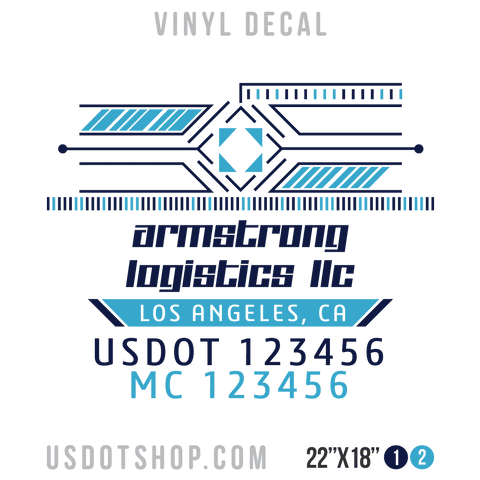 Truck Door Decal, Company Name, Location, USDOT, MC